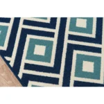Baja Area Rug, Blue, 5'3" X 7'6" - Indoor/Outdoor All-Weather Rug | Elegant and Durable - Image 3