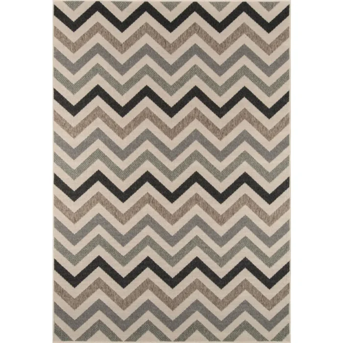 Baja Area Rug, Sage, 6'7" X 9'6" - Indoor/Outdoor All-Weather Rug | Add Elegant Style To Your Outdoor Living Space - Image 1