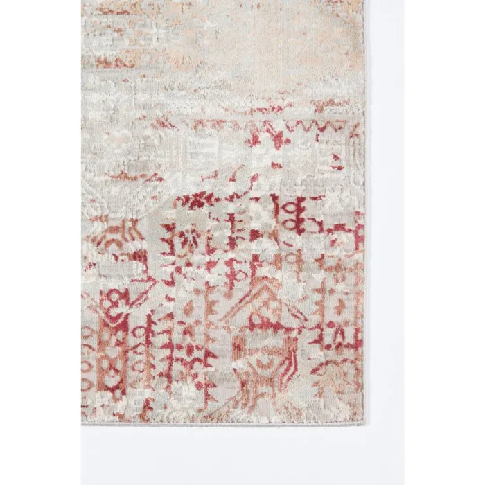 Elegant and Durable Traditional Rectangle Area Rug, Red, 5'1" X 7'7" | Timeless Design for Any Room - Image 3