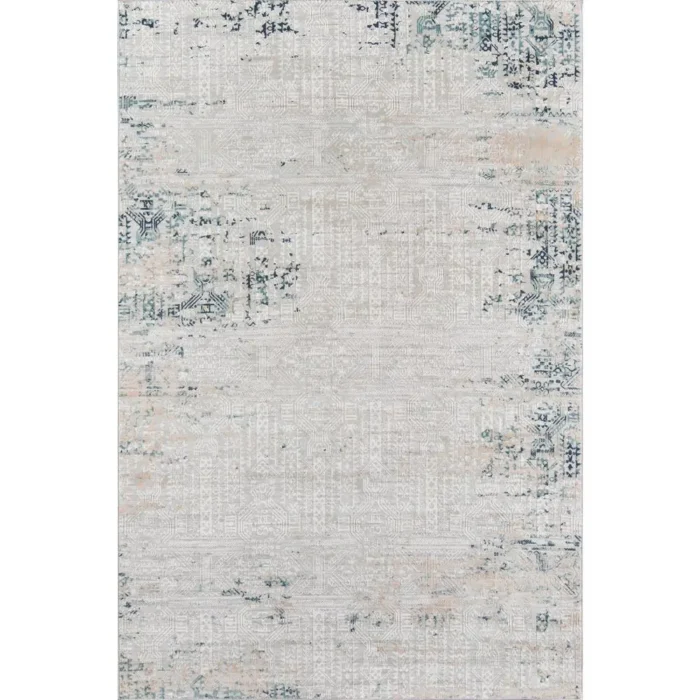 Elegant and Durable Traditional Rectangle Area Rug, Silver, 8'11" X 12'6" - Perfect for Any Room - Image 1
