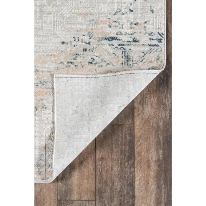 Elegant and Durable Traditional Rectangle Area Rug, Silver, 8'11" X 12'6" - Perfect for Any Room - Image 5