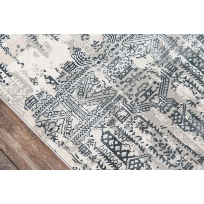 Traditional Runner Area Rug - Grey 2'2" X 7'7" - Stylish & Durable | Perfect for High-Traffic Areas - Image 3