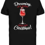 Dreaming Of A White And Red Xmas Men's T-shirt | Festive Holiday Design - Comfortable & Stylish