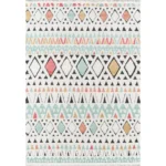 Contemporary Rectangle Area Rug, Multi, 9'10" X 12'10" - High-Quality Southwestern Style Rug