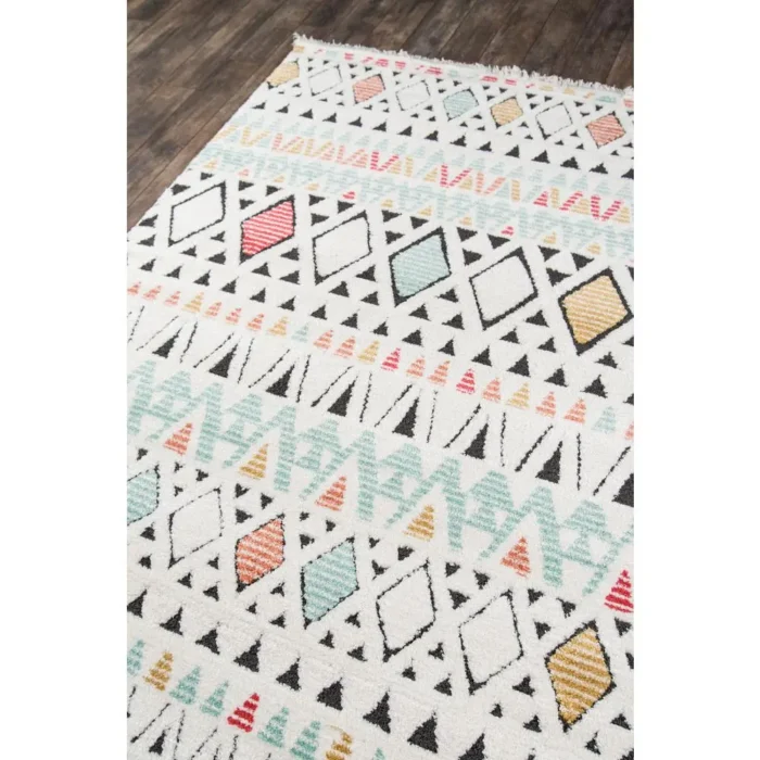 Contemporary Rectangle Area Rug, Multi, 9'10" X 12'10" - High-Quality Southwestern Style Rug - Image 2