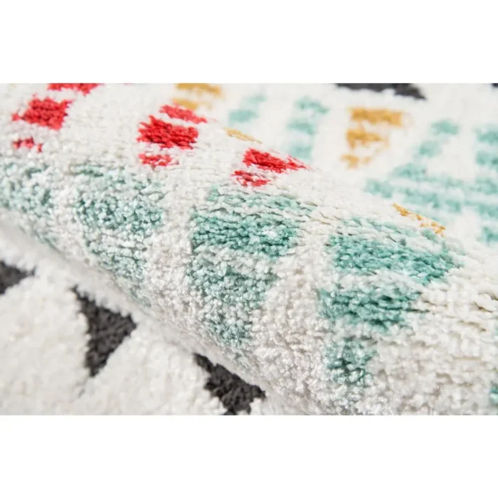 Contemporary Rectangle Area Rug, Multi, 9'10" X 12'10" - High-Quality Southwestern Style Rug - Image 4