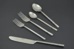 Modern Design 20-Piece Stainless Steel Silver Flatware Set - Elegant & Durable Cutlery - Image 3
