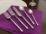 Modern Design 20-Piece Stainless Steel Silver Flatware Set - Elegant & Durable Cutlery - Image 4
