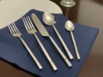 Modern Design 20-Piece Stainless Steel Silver Flatware Set - Elegant & Durable Cutlery - Image 5