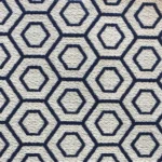 Myriad Hexagon Blue and Beige Luxury Throw Pillow - Handmade Comfort | Made in USA - Image 5