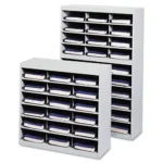 High-Strength Steel Project Center Organizer with 18 Pockets | Perfect for Office & Home Organization | Gray, 37.5" x 15.75" x 36.5" - Image 2
