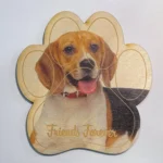 Beagle 3D Heartbeat Magnet - Unique Wood Magnet for Beagle Lovers | Premium Baltic Birch Wood | Ideal Gift for Dog Enthusiasts