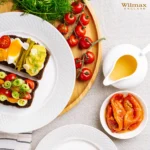 Elegant White Dinner Plate with Embossed Wide Rim | 10" Inch Fine Porcelain Plate by Wilmax Perfect for Special Occasions - Image 16