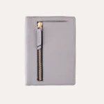 Premium Genuine Leather Passport Sleeve - Travel Wallet with Card Slots & Zipper Pocket