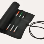 Premium Full Grain Leather Pencil Wrap - 10 Slots | Secure & Stylish Pen Organizer for Artists