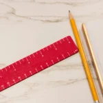 Premium Leather Ruler 6 inch / 15cm | Genuine Leather, Elegant & Durable