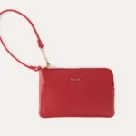 Stylish Small Wristlet - Genuine Pebble Leather with Card Slots | 6 L x 4 W