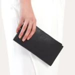 Premium Top Zip Wallet in Genuine Pebble Leather - 6 Card Slots, 3 Bill Sleeves & Large Zip Coin Pouch