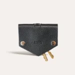 Premium Leather Key Case - Handmade, Secure Button Snap Closure & Compact Design