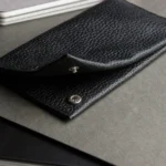 Premium Hand Glazed Cowhide iPhone Wallet with Secure Button Closure - Fits iPhone 7, 6S, 6
