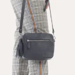 Loveable Crossbody Bag - Genuine Pebble Leather, Removable Shoulder Strap, Stylish and Functional