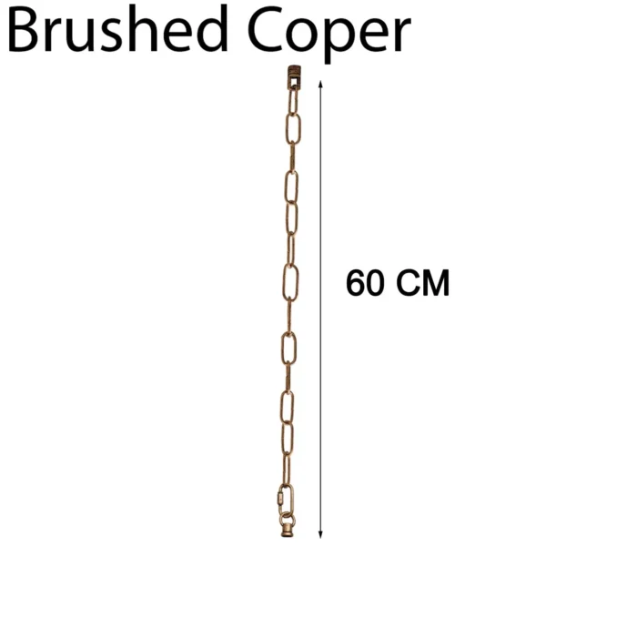 Brushed Copper Suspension Chandelier Chain Extender Pendant Ceiling Light - Perfect for Heavy Fixtures - Image 1