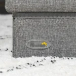 PawHut 3 Step Dog Steps with Storage Boxes - Cat Stairs for Bed, Pet Ladder for Couch, Sofa - Light Grey - Image 8