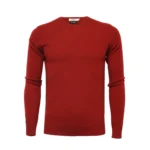 Bordeaux Cashmere Crew Neck Sweater - Luxurious Softness & Timeless Style - Perfect for Any Occasion