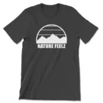Nature Feelz Mountain White Tee - Premium Unisex T-Shirt - Breathable Cotton, Outdoor Casual