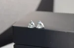Elegant Trillion-Cut Moissanite Earrings in 14kt White Gold - 4.5mm, 0.54 Carats for Women | Timeless Beauty & Brilliance - Image 5
