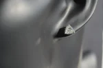 Elegant Trillion-Cut Moissanite Earrings in 14kt White Gold - 4.5mm, 0.54 Carats for Women | Timeless Beauty & Brilliance - Image 6
