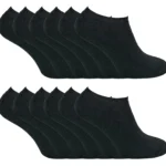 12 Pairs Men's Thermal Low Cut Trainer Socks - Warm, Comfortable, and Breathable