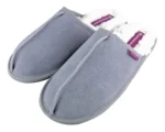Ladies Fleece Lined Suede Mules Slippers - Cozy Indoor Footwear by Dunlop | Ultimate Comfort & Style