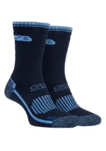 2 Pairs of Ladies Durable Cotton Hiking Socks with Arch Support & Reinforced Cushioned Heel for Outdoor Adventures - Image 3