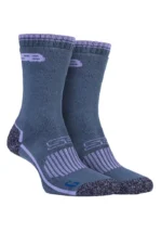 2 Pairs of Ladies Durable Cotton Hiking Socks with Arch Support & Reinforced Cushioned Heel for Outdoor Adventures - Image 5