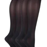 2 Pairs Ladies Knee High Compression Socks - Energize Your Legs and Enhance Circulation