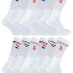 12 Pairs Men's Cotton Sport Socks - Comfortable, Cushioned, Athletic Socks for Everyday Wear