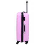 vidaXL Hardcase Trolley Set 2 pcs - Stylish Pink ABS Luggage for Travel - Image 4