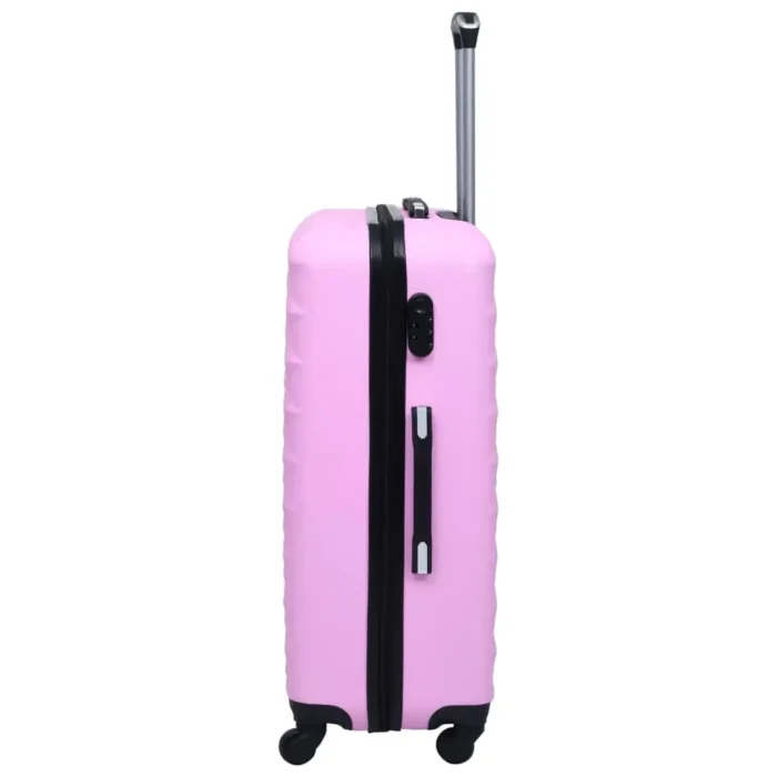 vidaXL Hardcase Trolley Set 2 pcs - Stylish Pink ABS Luggage for Travel - Image 4