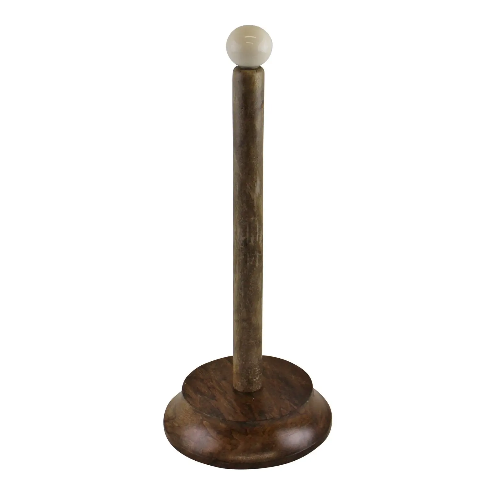 26396380_large.webp Elegant Country Cottage Kitchen Roll Holder - Rustic Wood & Ceramic, Durable & Stylish - Image 1