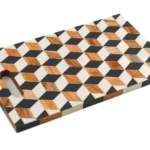 Stylish Cube Serving Tray - Elegant Food Serving & Display Tray