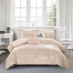 Luxurious Intelligent Design Dorsey Floral Print Comforter Set - Ultra Soft, Hypoallergenic, Machine Washable - Image 4