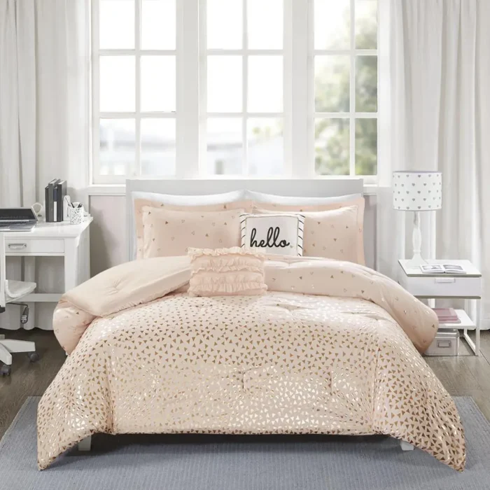Luxurious Intelligent Design Dorsey Floral Print Comforter Set - Ultra Soft, Hypoallergenic, Machine Washable - Image 4