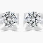 Sterling Silver Moissanite Earrings | 5mm 0.79 Carat | Dazzling & Eco-Friendly