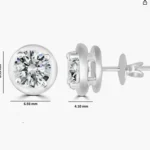 5mm Round-Cut Moissanite Earrings in 925 Sterling Silver | Sparkling Elegance & Timeless Design