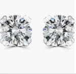 Moissanite Stud Earrings - 925 Sterling Silver, 5mm, 0.78 CT | Brilliant Sparkle & Affordable Luxury