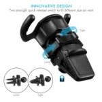 Air Vent Mount Phone Holder with Adjustable Switch Lock for Popsocket - Secure & Easy Install - Image 3
