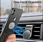 Magnetic Air Vent Clip Car Cell Phone Holder - Secure & Convenient Mount for All Smartphones - Image 2