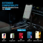 Versatile 2-in-1 Cup Car Mount Holder for Tablets and Smartphones Universal Fit, Secure & Flexible - Image 5