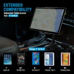 Versatile 2-in-1 Cup Car Mount Holder for Tablets and Smartphones Universal Fit, Secure & Flexible - Image 3
